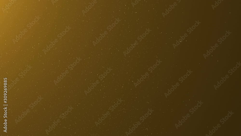 Small golden dust particles flowing across background. Seamless loop Small golden dust particles flowing across background. Seamless loop
