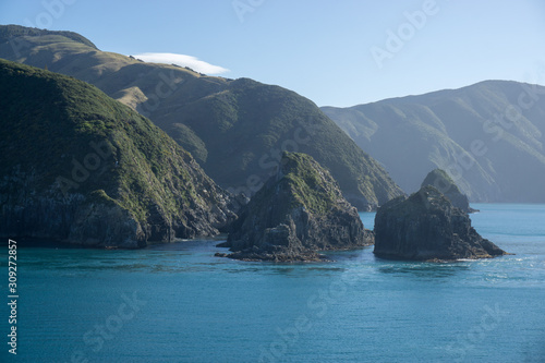 Rock formation in the sea