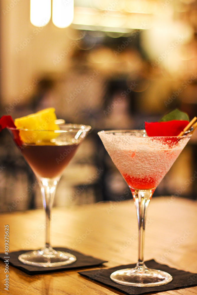 cocktails with gin, egg white, lemon juice, granadina and icing sugar. Cocktail with vodka, lemon juice, grenadine, blue Curacao, Cointreau cocktails with gin, egg white, lemon juice, granadina and icing sugar. Cocktail with vodka, lemon juice, grenadine, blue Curacao, Cointreau
