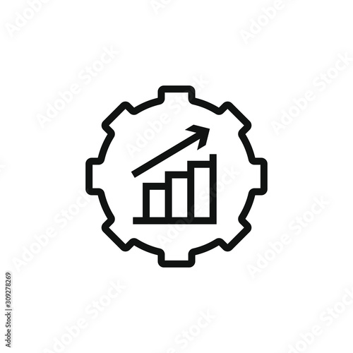 Productivity icon design isolated on white background. Vector illustration