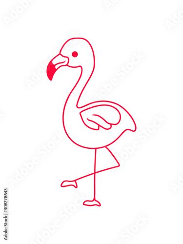 Pinker Flamingo Design reihe