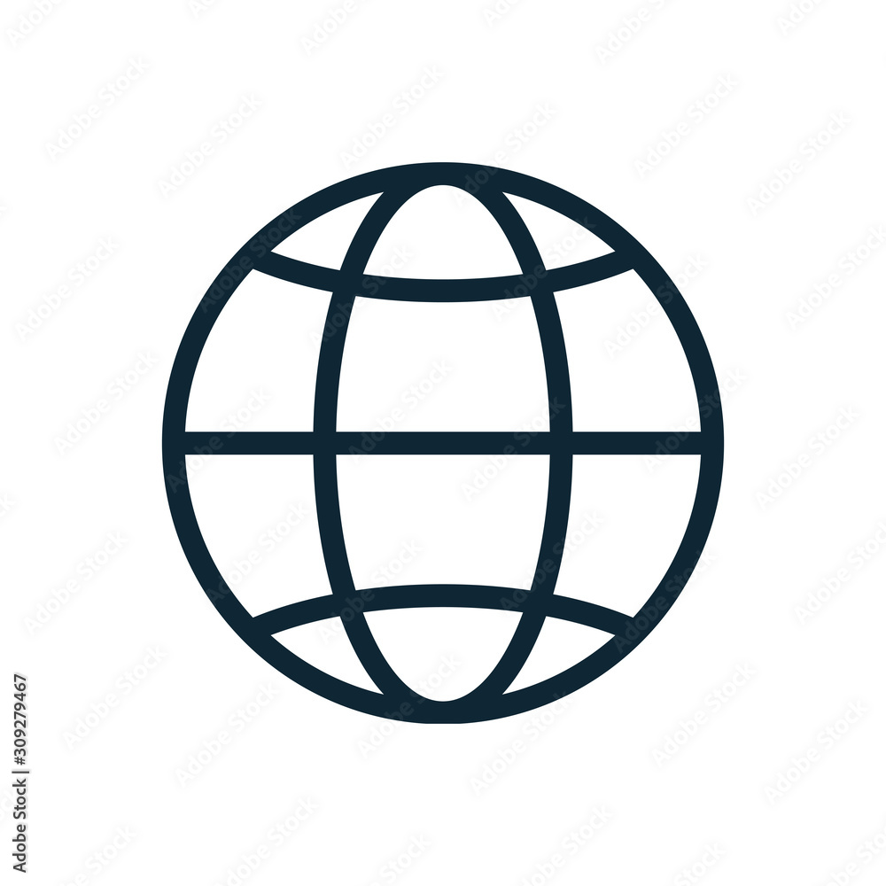 sphere browser globe isolated icon sphere browser globe isolated icon