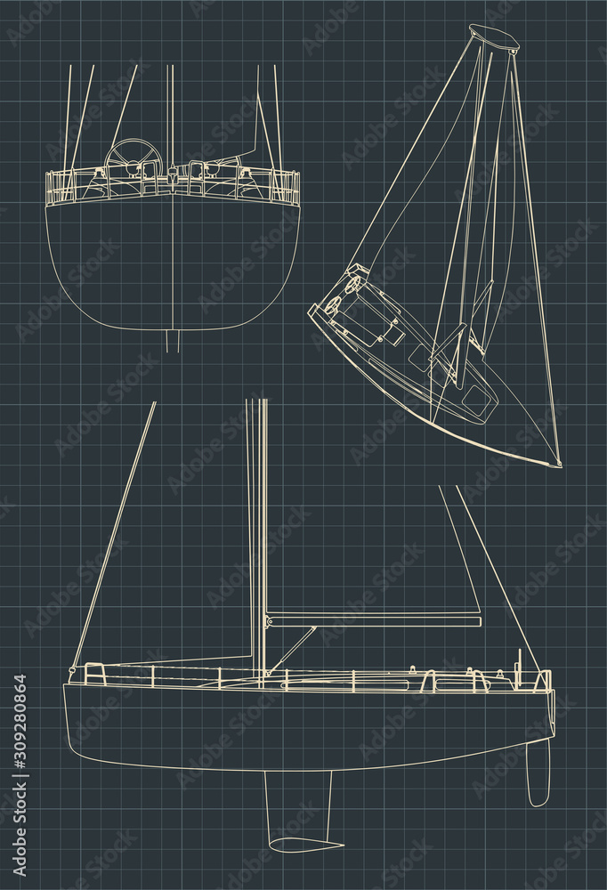 Sailing yacht Drawings