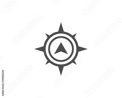 Compass icon vector