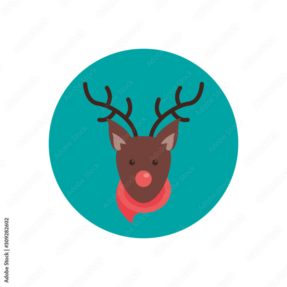 happy merry christmas reindeer character happy merry christmas reindeer character