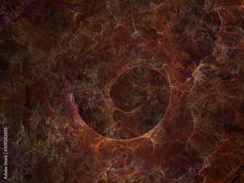 Obraz na płótnie surrealistyczna futurystyczna cyfrowa 3d projektowa sztuki abstrakcjonistycznego tła fractal ilustracja dla medytaci i dekoraci tapety