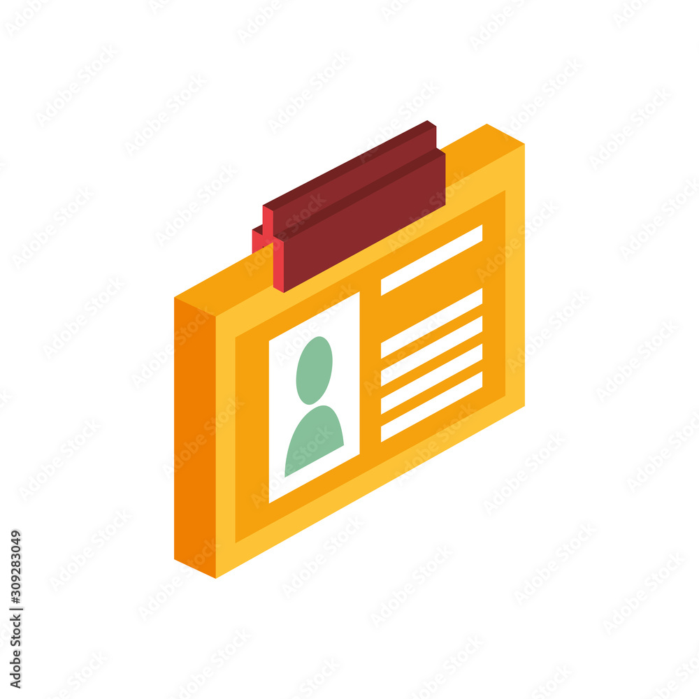 id document access isolated icon id document access isolated icon