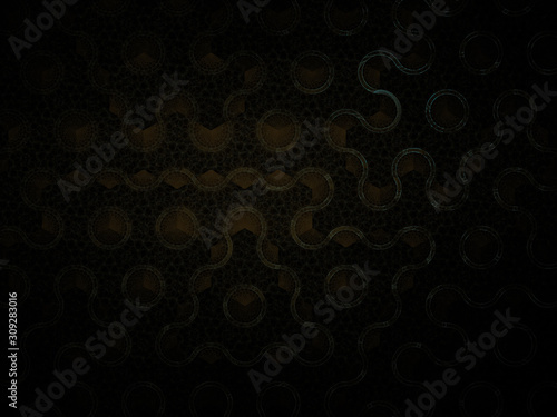 Obraz na płótnie surrealistyczna futurystyczna cyfrowa 3d projektowa sztuki abstrakcjonistycznego tła fractal ilustracja dla medytaci i dekoraci tapety