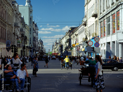 Piotrkowska street, Lodz, Poland - June, 2010