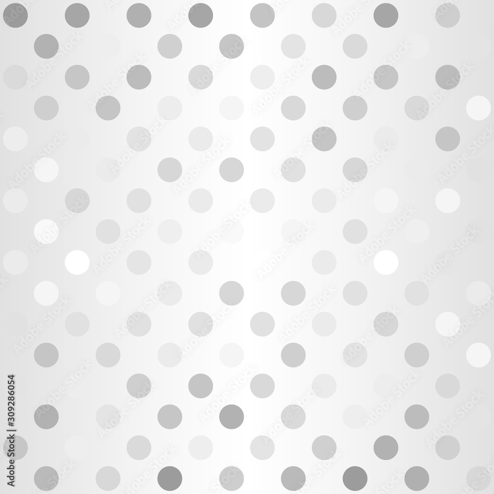 Glowing striped polka dot pattern. Seamless vector background