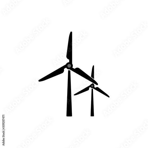 turbine icon  trendy flat design