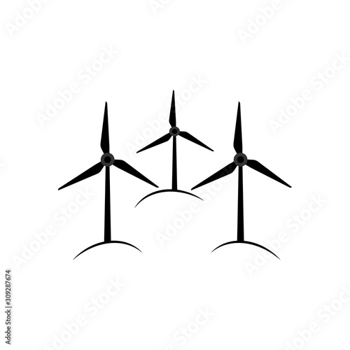 turbine icon  trendy flat design