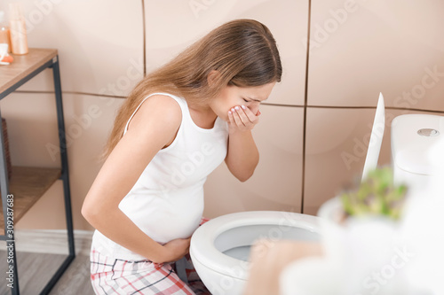 Pregnant woman suffering fr...