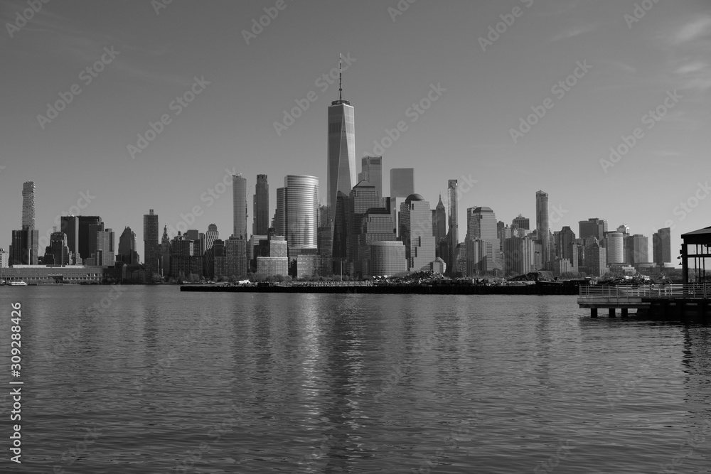 Manhattan black and white