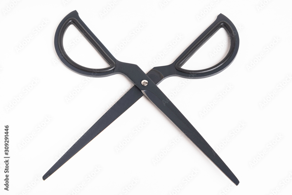 A Pair Of Black Retro Style Scissors