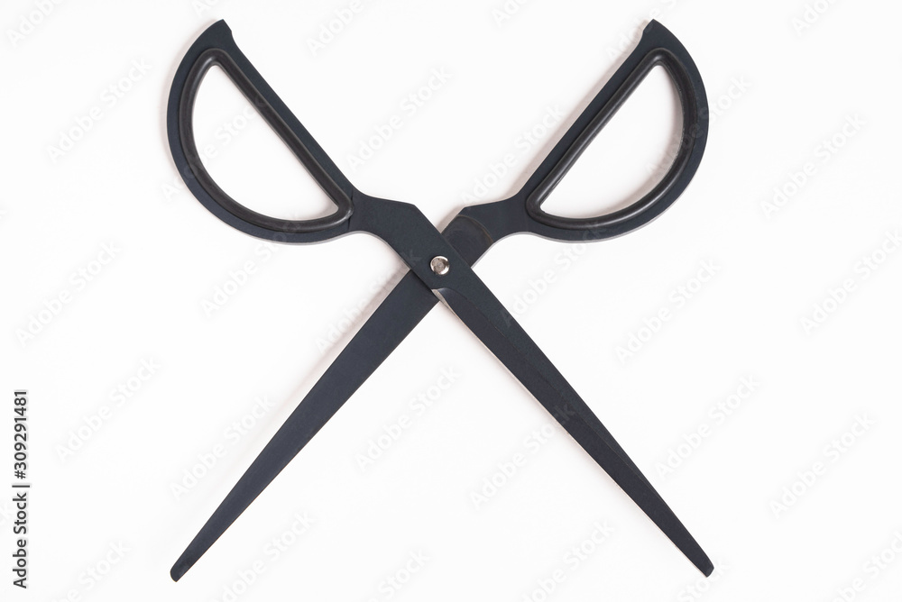 A Pair Of Black Retro Style Scissors A Pair Of Black Retro Style Scissors
