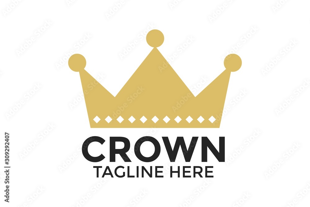 Fototapeta premium Crown Logo Vector, Creative Crown Abstract Logo Design Vector Template