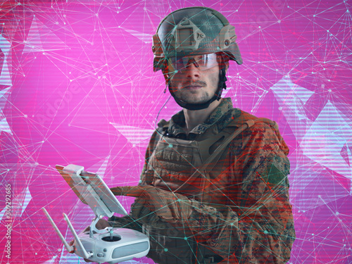 soldier drone technician glitch photo