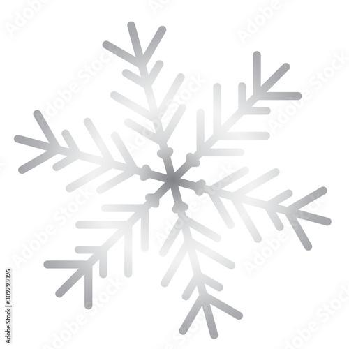Vector snowflake icon. illustration for web