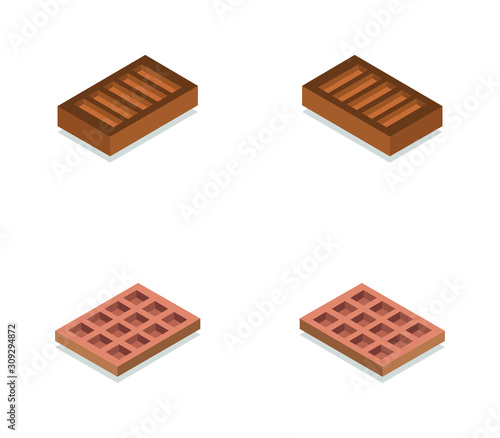 isometric bricks