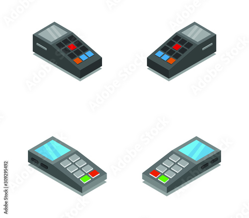 isometric pos terminal