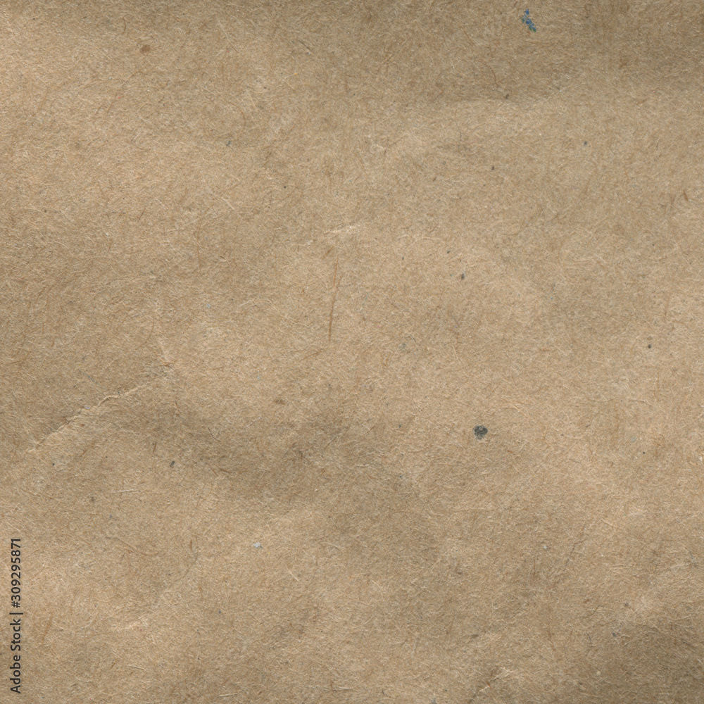 Macro photo, brown craft paper texture closeup.