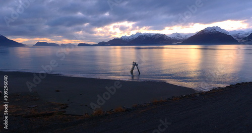 Early winter views of the Alaska coast 