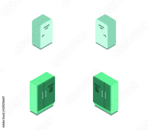 isometric fridge