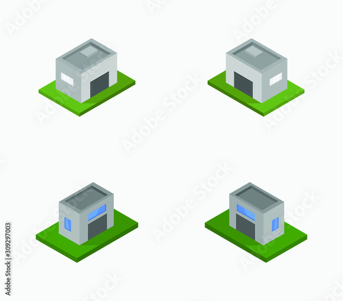 isometric garage