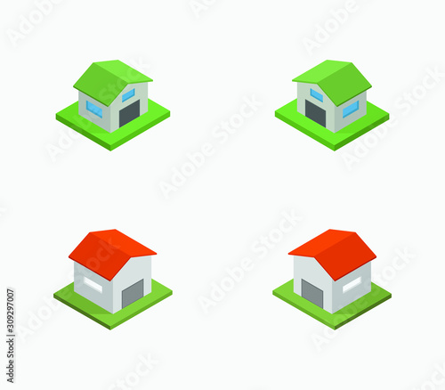isometric garage