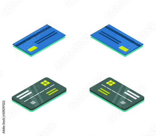 isometric credit card