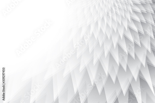 Abstract geometric white and gray color background. Vector, illustration.	
