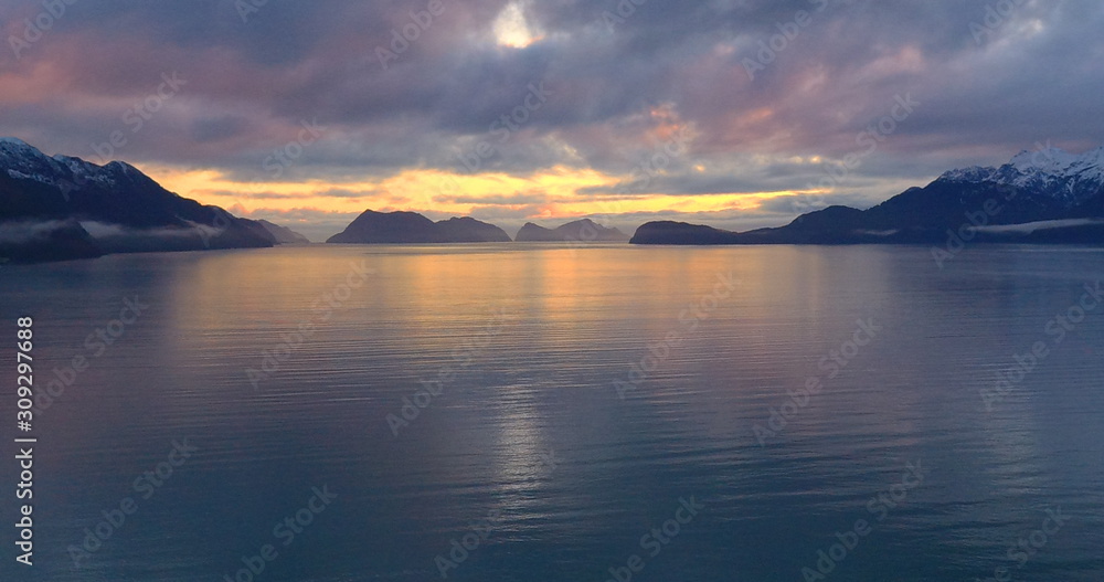 Beautiful winter skies over Alaska 