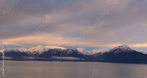 Beautiful winter skies over Alaska 