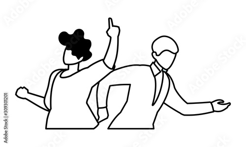 scene of men in dance pose, party, dance club
