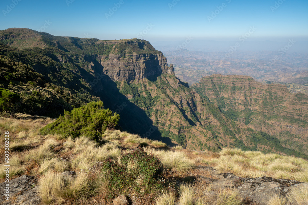 Scenery in the Simien Mountains Nationalpark in northern Ethiopia Scenery in the Simien Mountains Nationalpark in northern Ethiopia