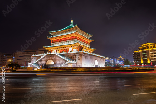 Chinese Temple Gate in Xian