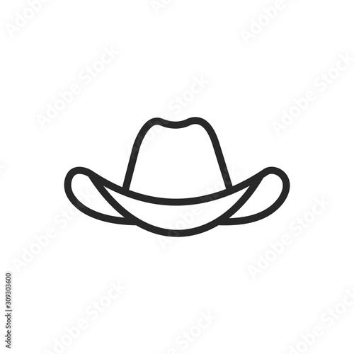 Cowboy hat icon vector logo symbol illustration EPS 10