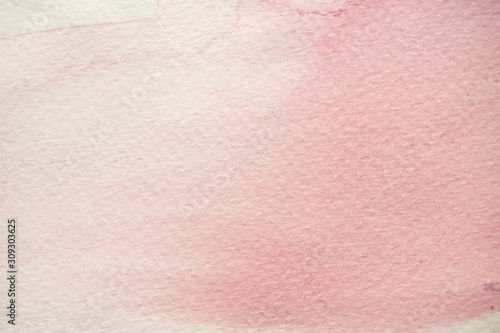 Watercolor stroke and spray on white paper, Abstract background and texture by hand drawn with red and pink color liquid drip 