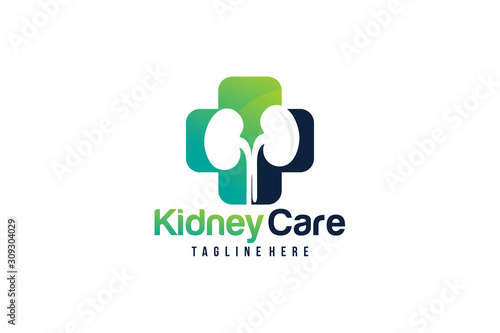 kidney care logo icon vector isolated