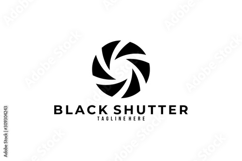 shutter logo icon vector isolated