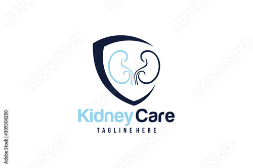 kidney care logo icon vector isolated