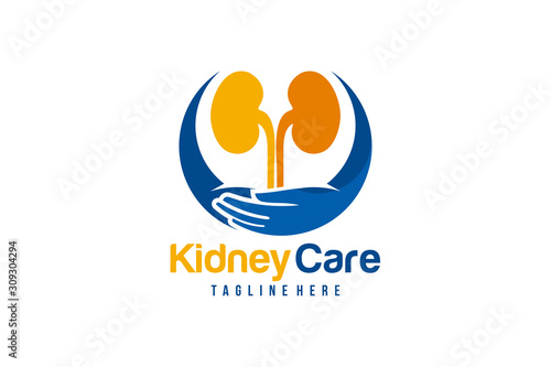 kidney care logo icon vector isolated