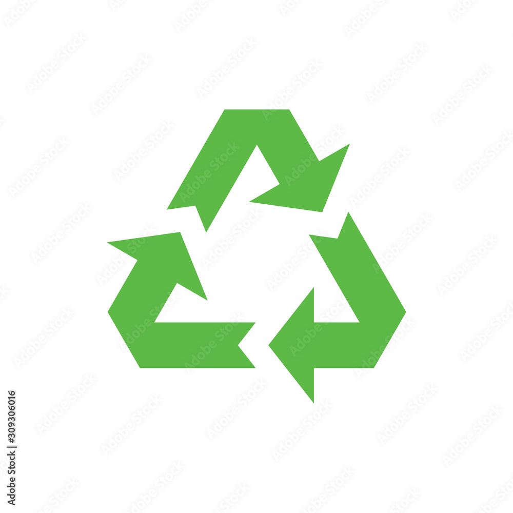 recycle icon, Recycle Recycling symbol. Vector illustration. Isolated on white background. recycle icon, Recycle Recycling symbol. Vector illustration. Isolated on white background.