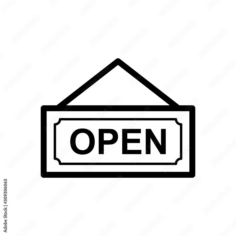 Open Close Icon Vector Simple Design Open Close Icon Vector Simple Design