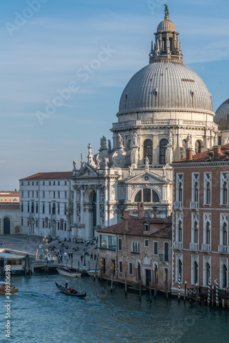 Landscapes of the Grand Canal with Gondolas on the river in Venice, Italy © Sen