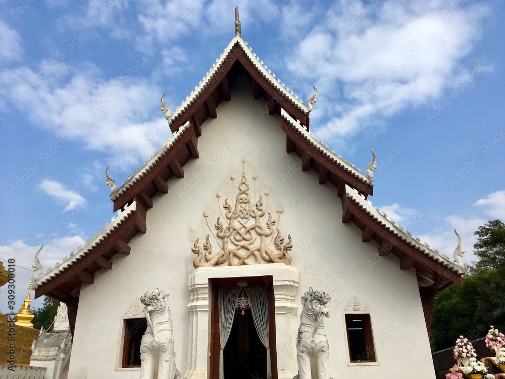The monastery of Phra That Chae Haeng temple in Nan province, northern of Thailand The monastery of Phra That Chae Haeng temple in Nan province, northern of Thailand