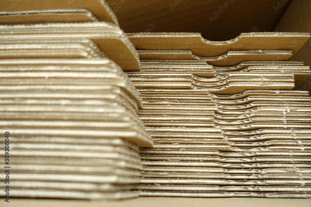 stack of cardboard paper 