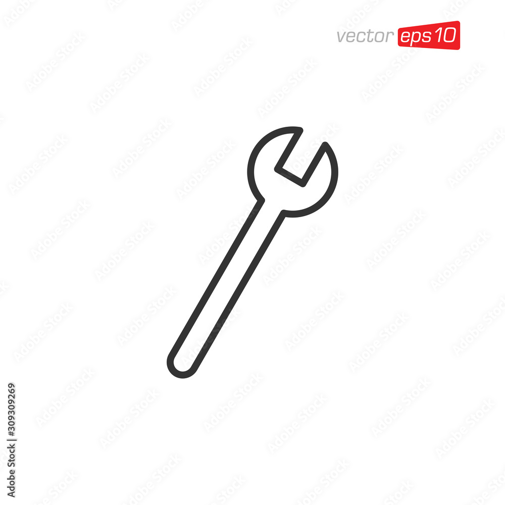 Tool Wrench Icon Design Vector Tool Wrench Icon Design Vector