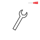 Tool Wrench Icon Design Vector